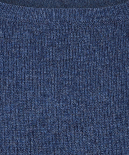 Pullover Lambswool round neck | Blue