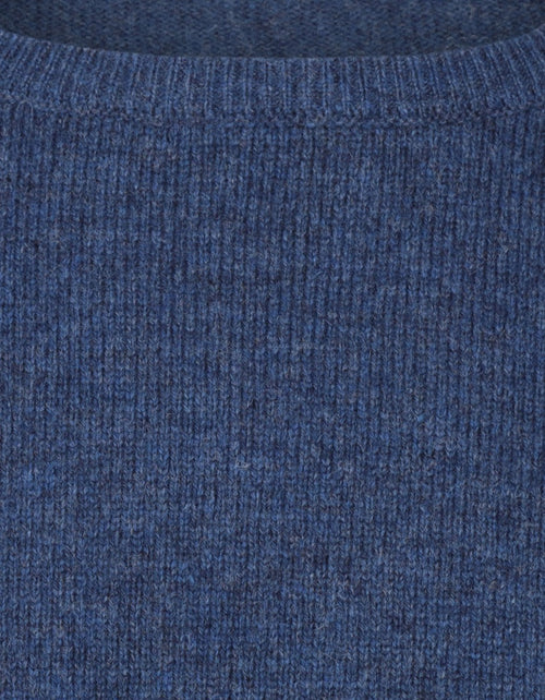 Pullover Lamswol ronde hals | Blauw
