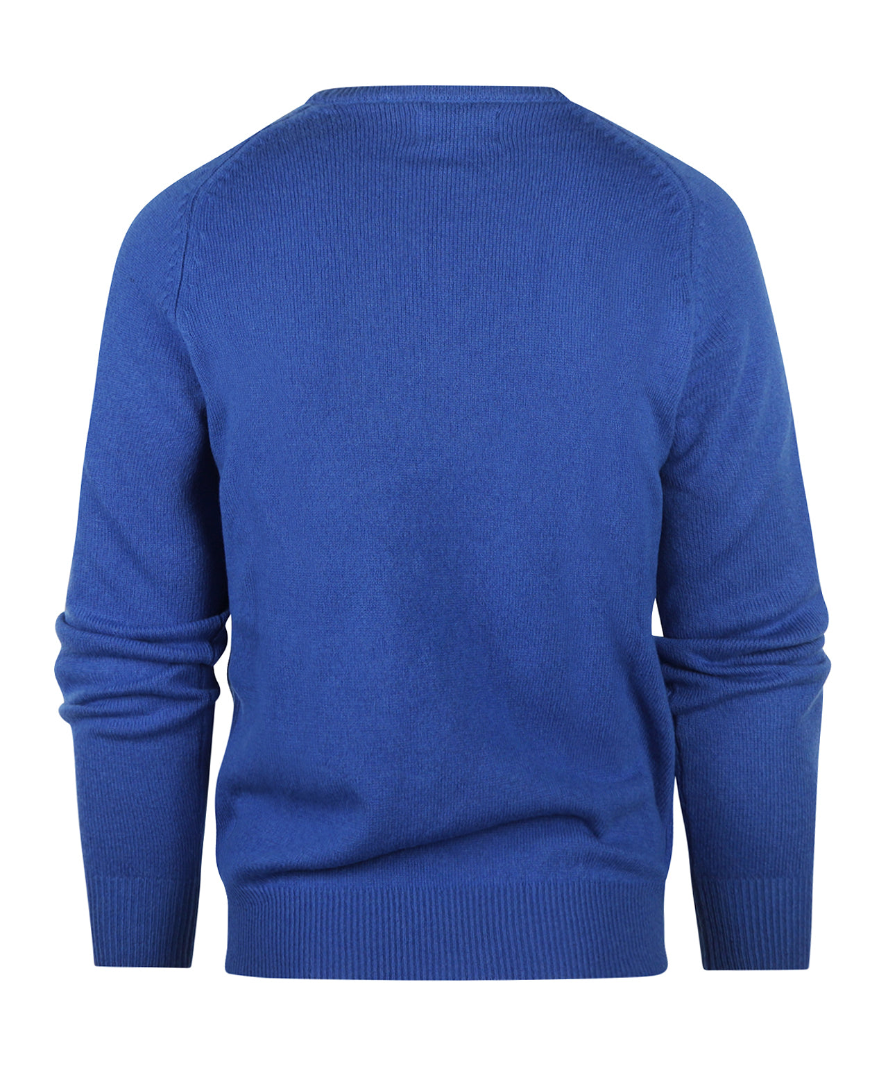 Rundhalspullover aus Lammwolle | Blau