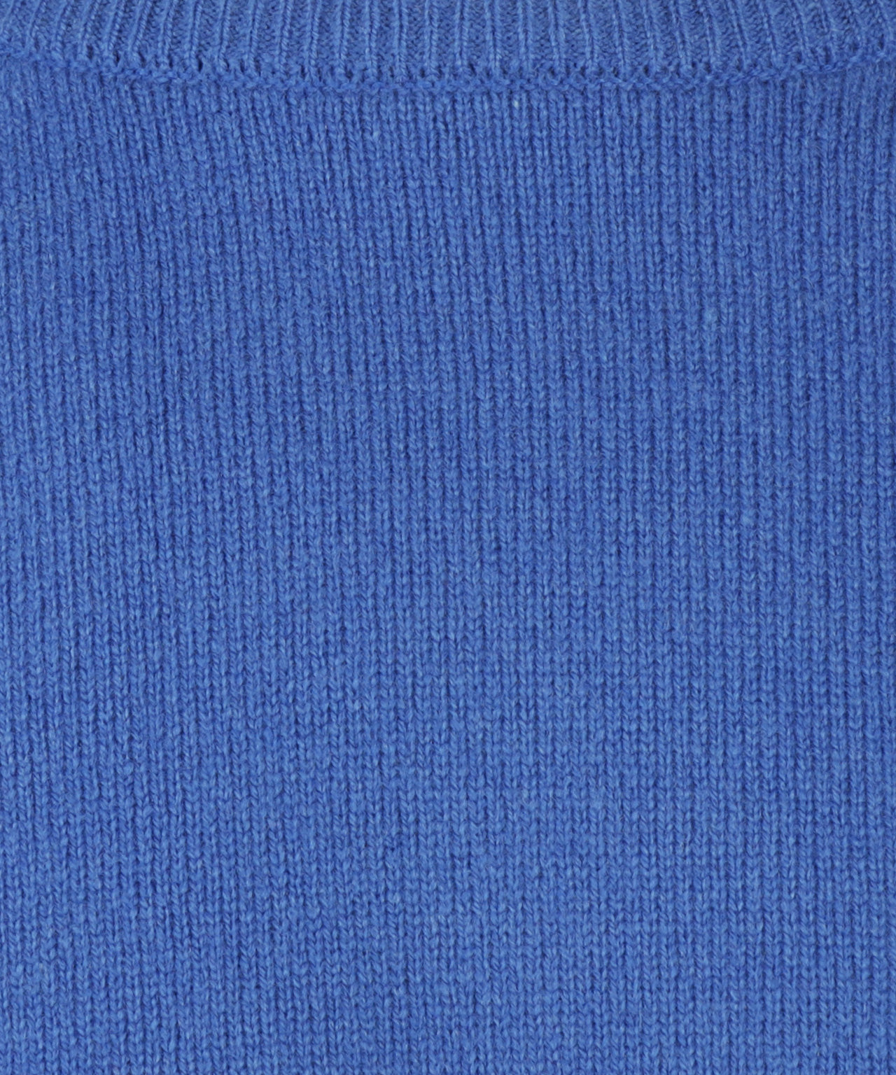 Rundhalspullover aus Lammwolle | Blau