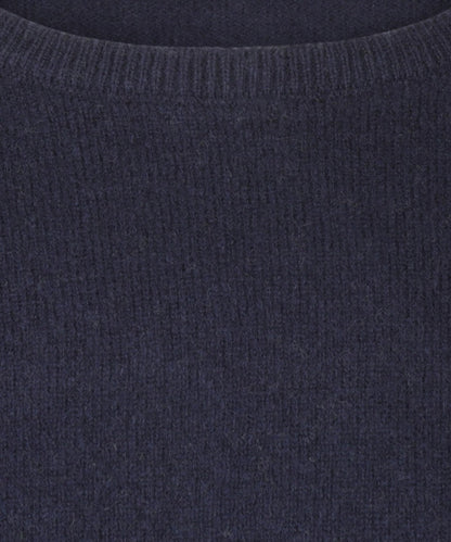 Pullover Lambswool round neck | Navy Blue