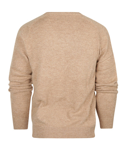 Lamswol Ronde Hals Pullover | Pecan Bruin
