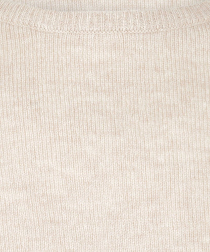 Pullover Lambswool round neck | Brown