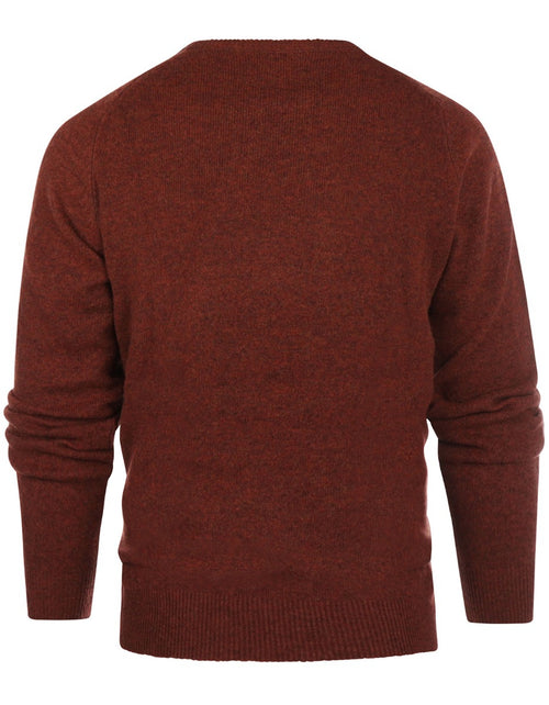 Pullover Lamswol ronde hals | Rood