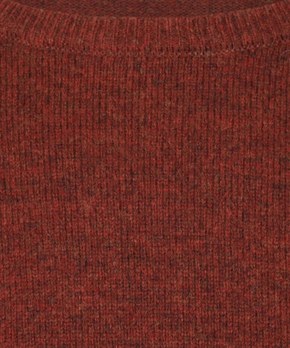 Pullover Lambswool round neck | Red