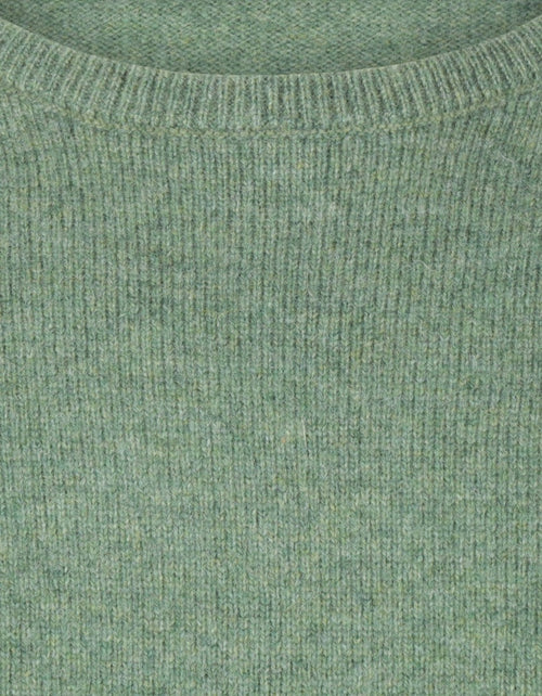 Pullover Lamswol ronde hals | Groen