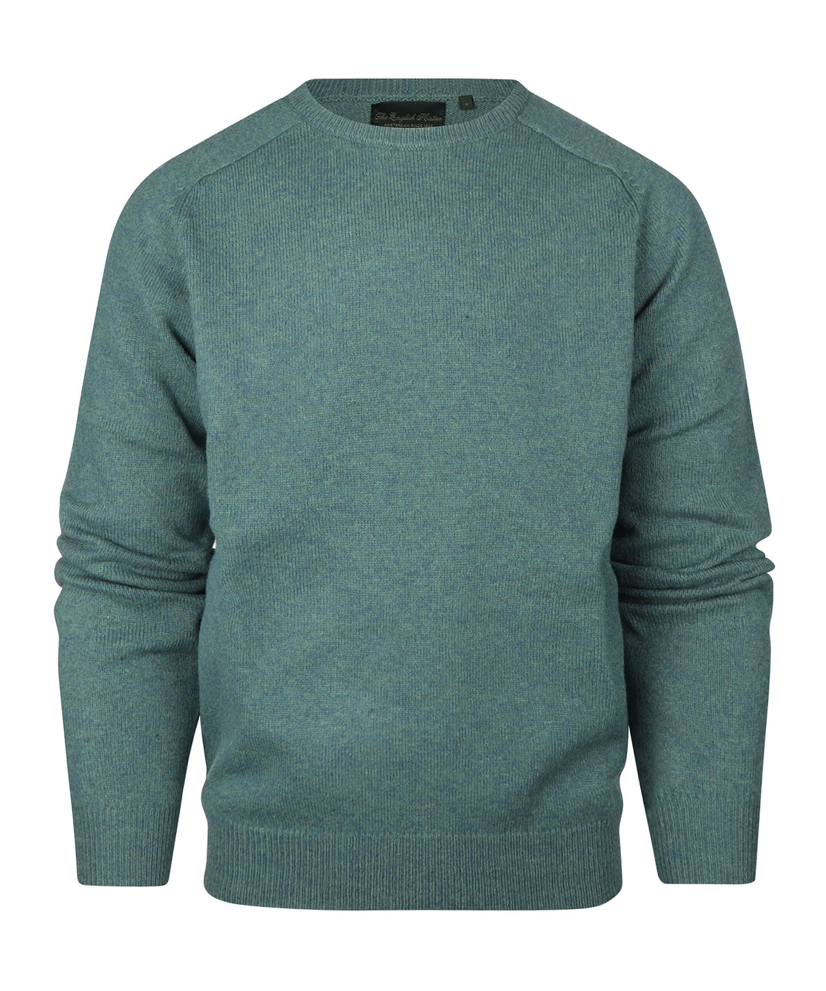 Lamswol Ronde Hals Pullover | Blauwgroen