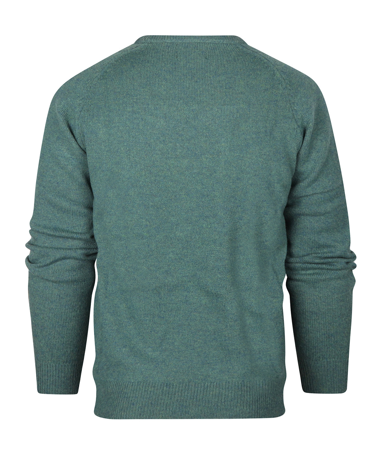 Lamswol Ronde Hals Pullover | Blauwgroen