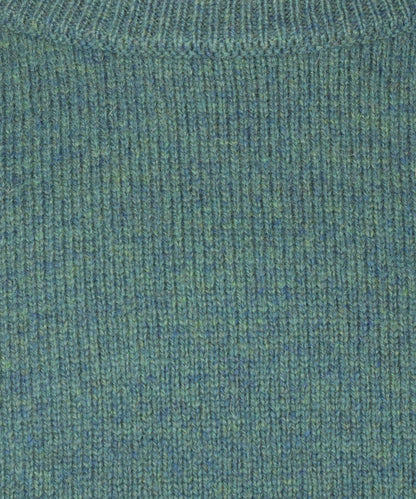 Lamswol Ronde Hals Pullover | Blauwgroen