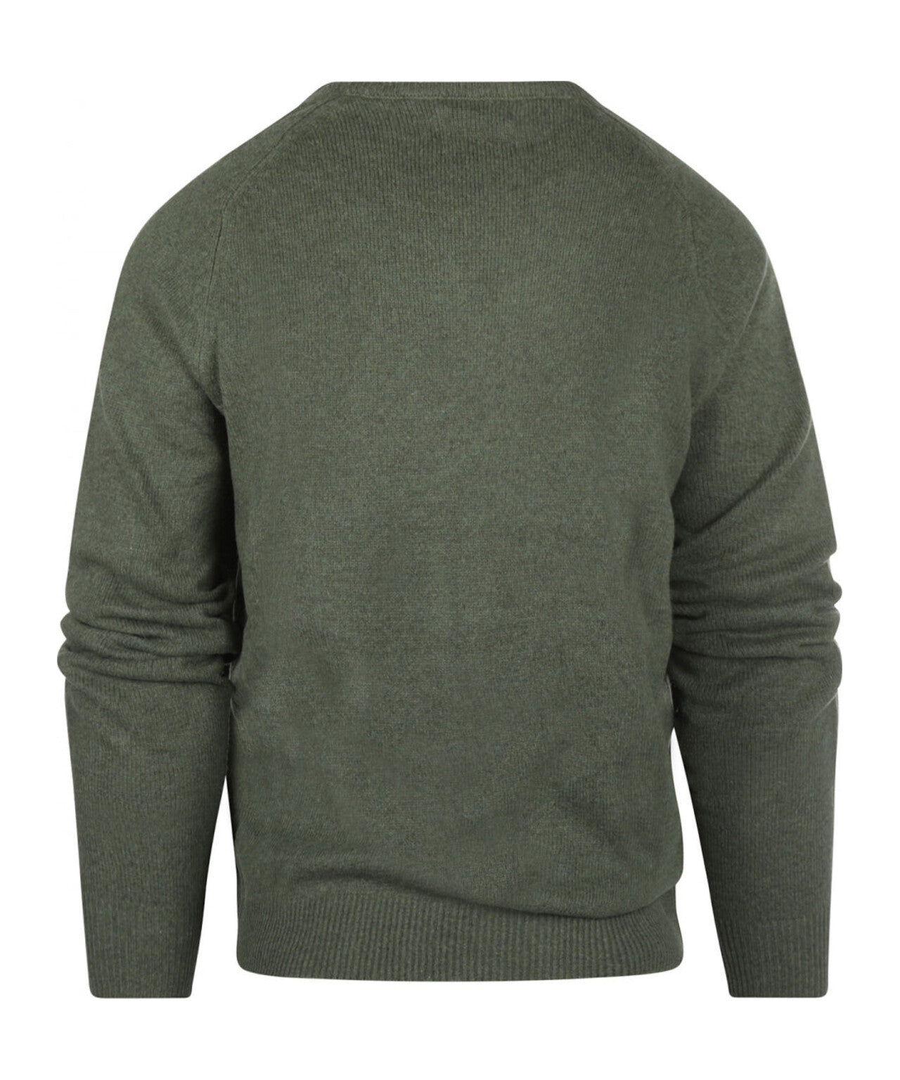 Pullover Lambswool round neck | Green