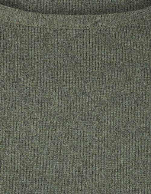 Pullover Lamswol ronde hals | Groen