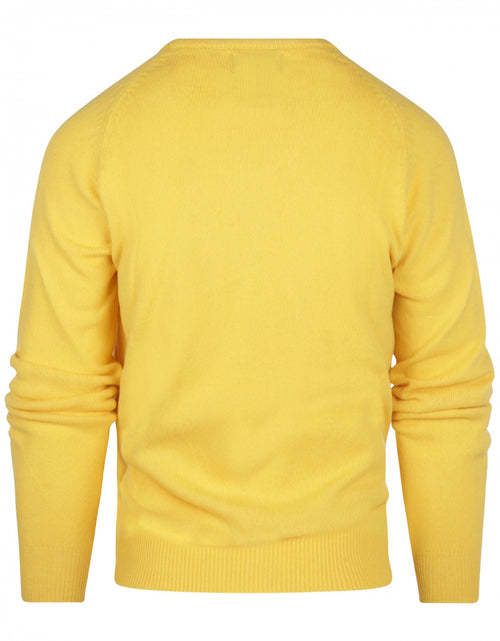 Pullover Lamswol ronde hals | Geel