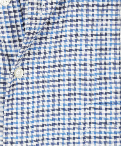 Shirt Button Down | Blauw Navy Ruit