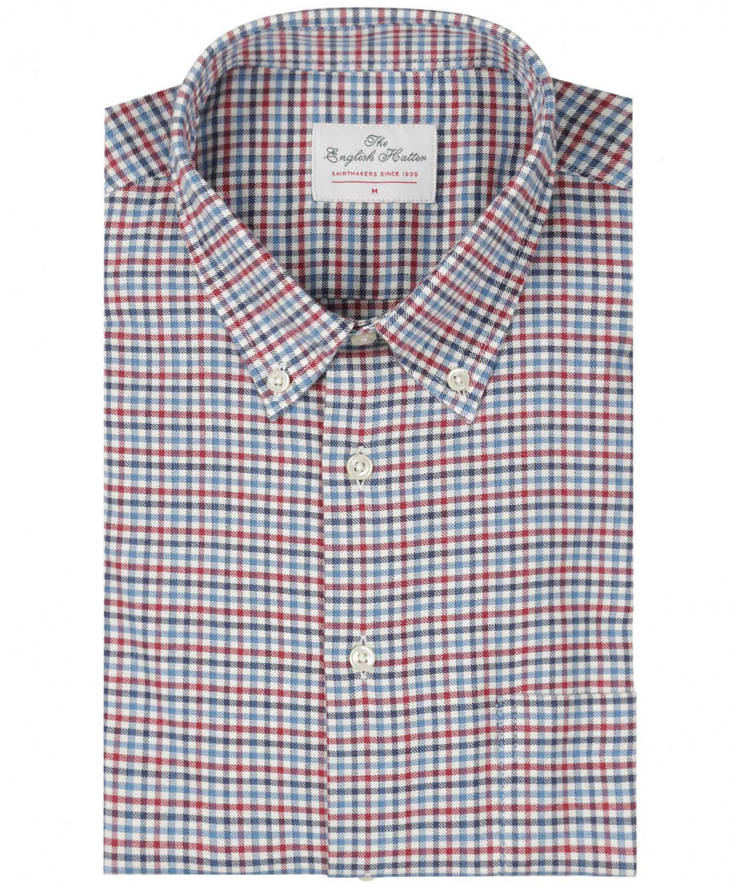 Shirt Button Down | Rood Blauw Multi Ruit