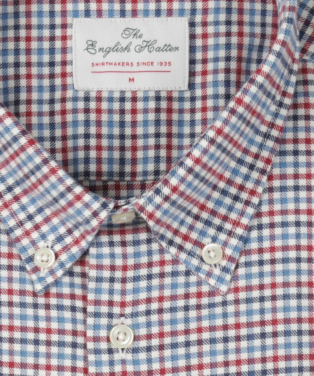 Shirt Button Down | Rood Blauw Multi Ruit