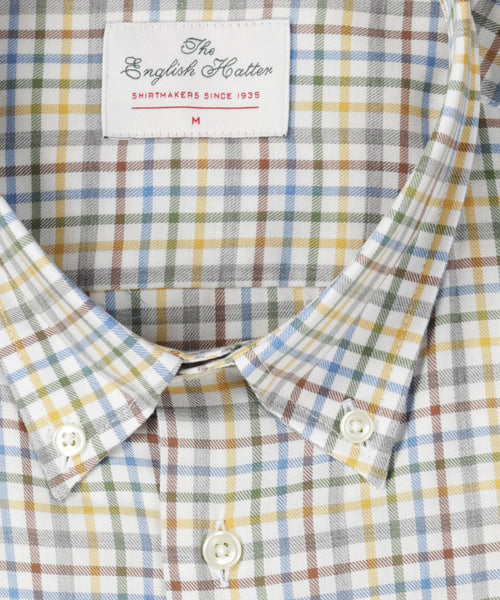 Flannel overhemd button down regular fit | Bruin