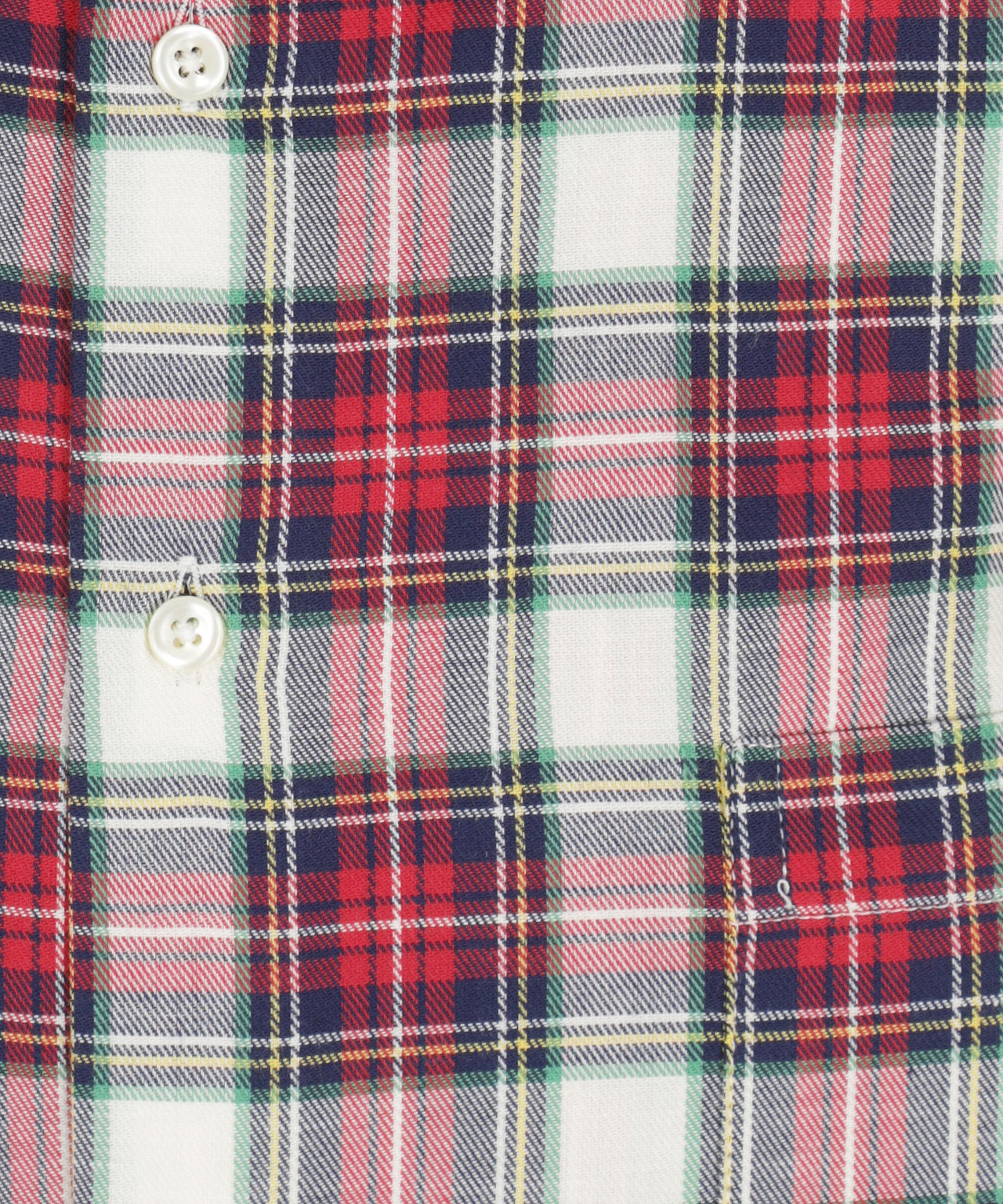Shirt Button Down | Rood Navy Multi Ruit Groot
