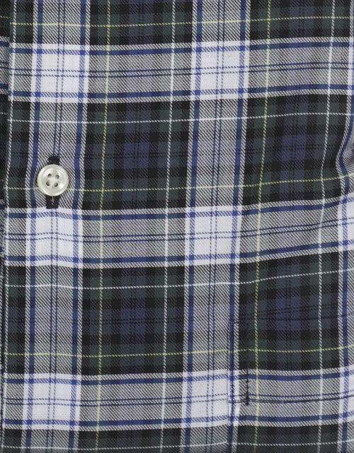 Flannel overhemd button down regular fit | Groen
