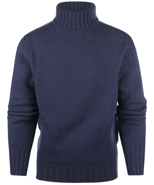 Geelong Kaschmir-Rollkragenpullover | Blau