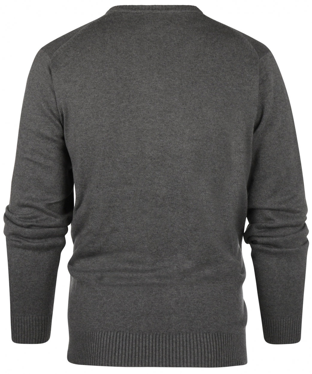 Cotton v-neck sweater | Grey