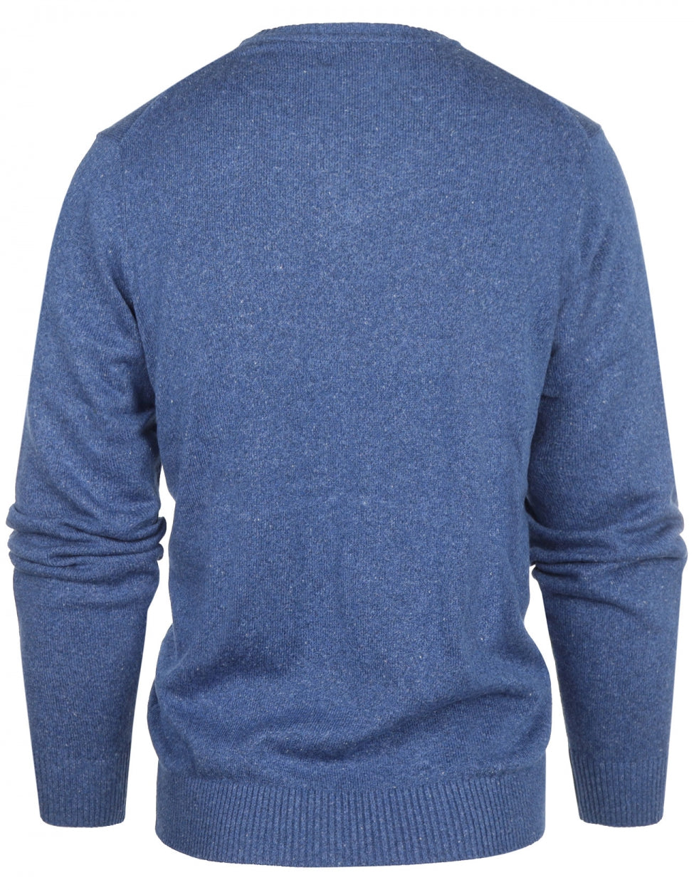 Cotton v-neck sweater | Blue