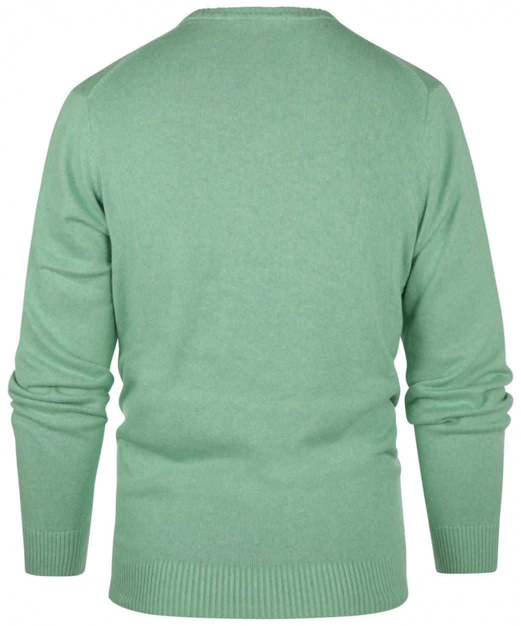Cotton v-neck sweater | Green