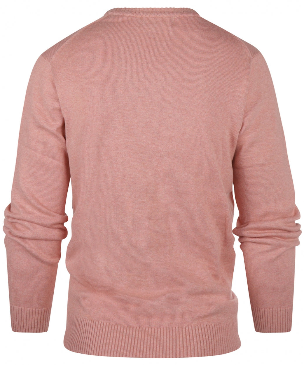 Cotton v-neck sweater | Pink