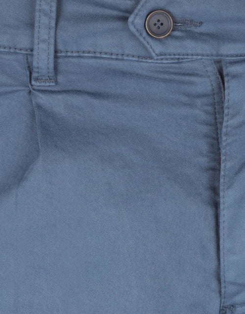 Pantalon Boston Bandplooi en Omslag | Blauw