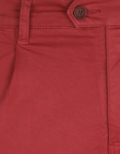 Pantalon Boston Bandplooi en Omslag | Rood