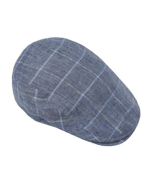 Klassieke Cap | Denim Blauw Ruit