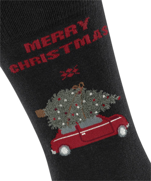 Kerst auto heren sokken | Zwart