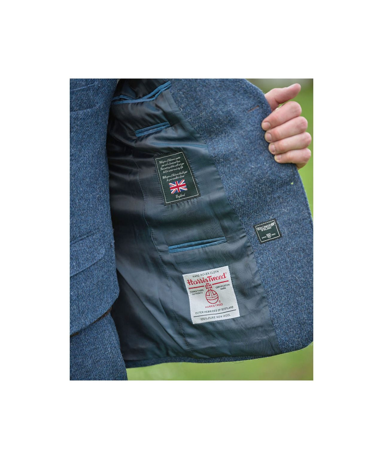 Colbert Harris Tweed | Blauw melange