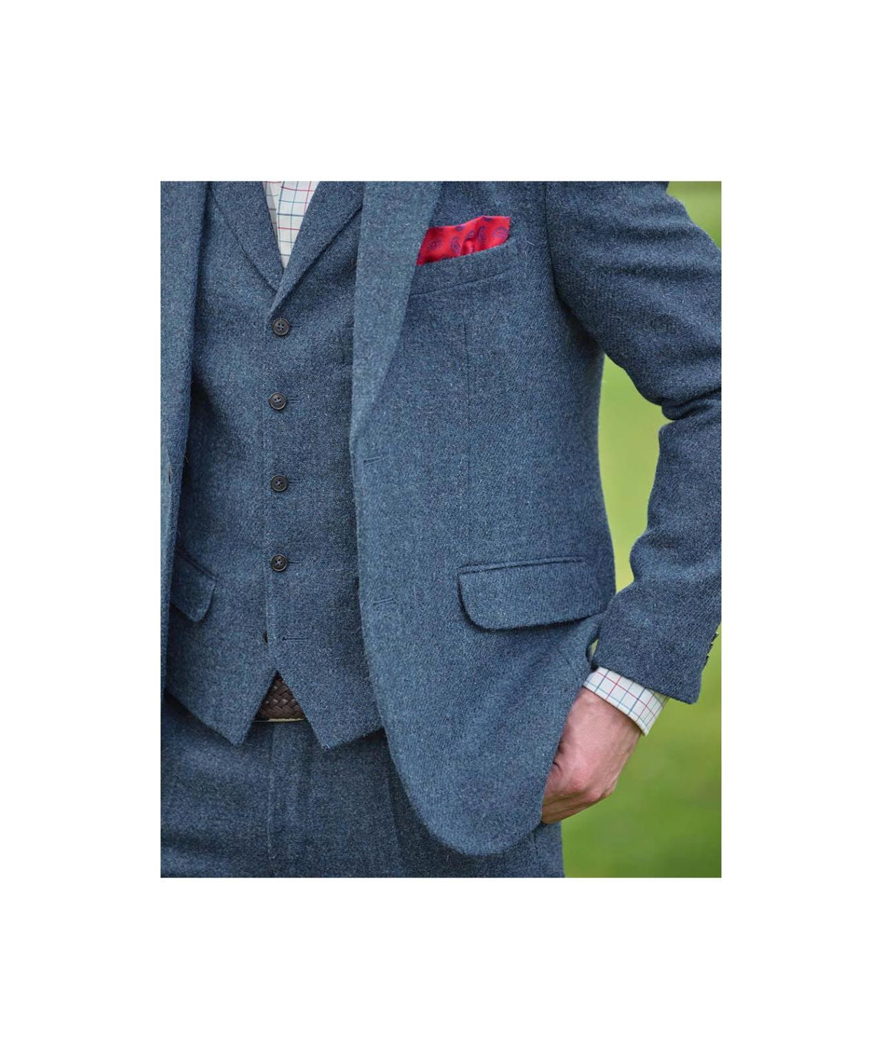 Colbert Harris Tweed | Blauw melange