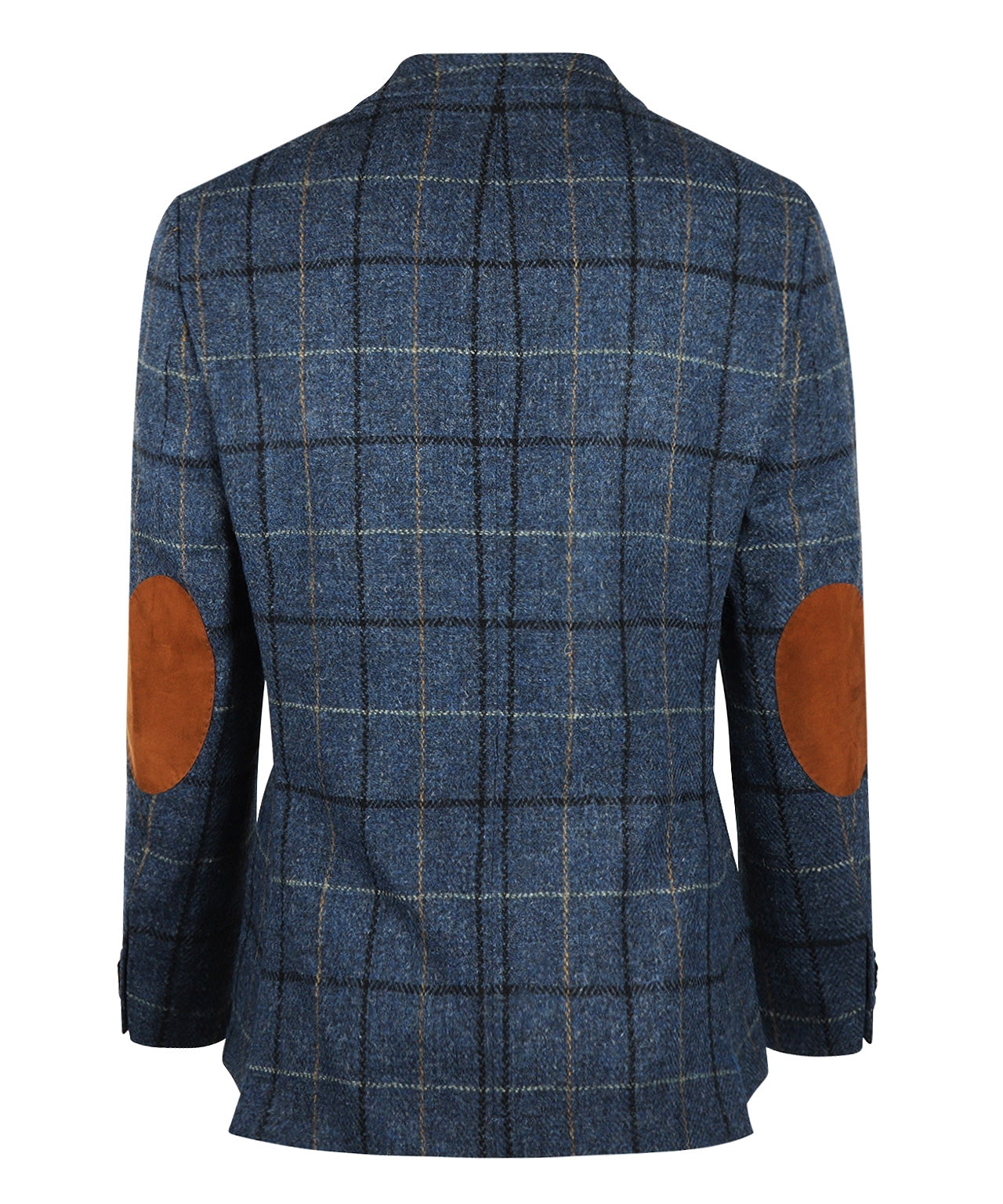 Harris Tweed Colbert | Blauw melange ruit