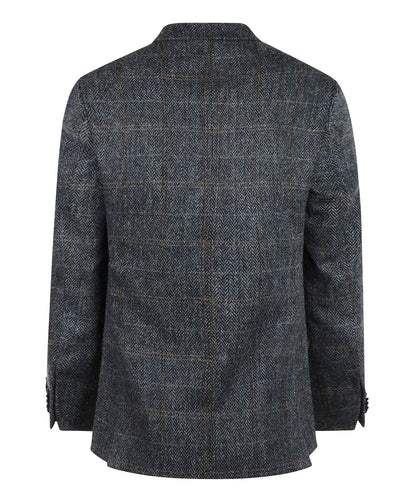 Colbert Harris Tweed | Donkerblauw melange ruit