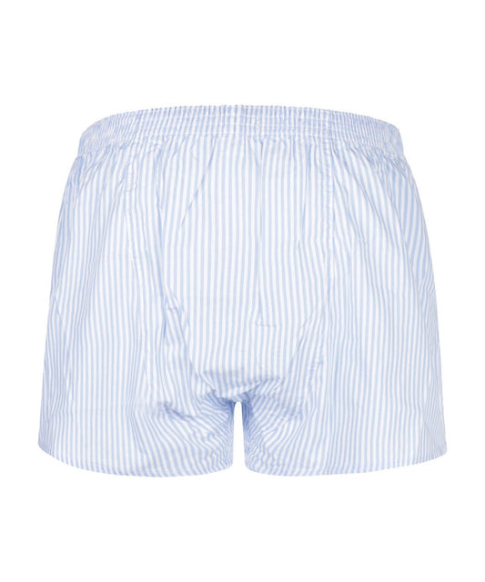 Boxershort katoen | Licht Blauw Streep Breed