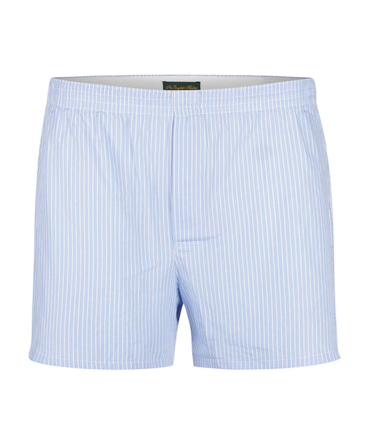 Boxershort katoen | Licht Blauw Streep Fijn