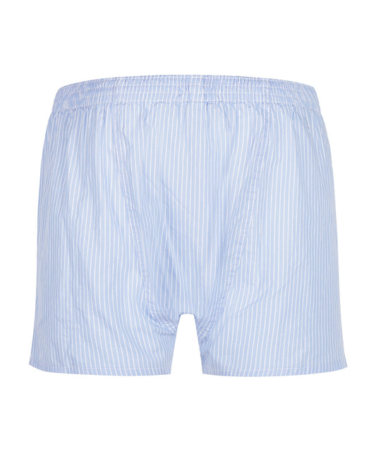 Boxershort katoen | Licht Blauw Streep Fijn