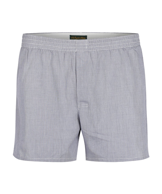 Boxershort katoen | Grijs Ruit Micro