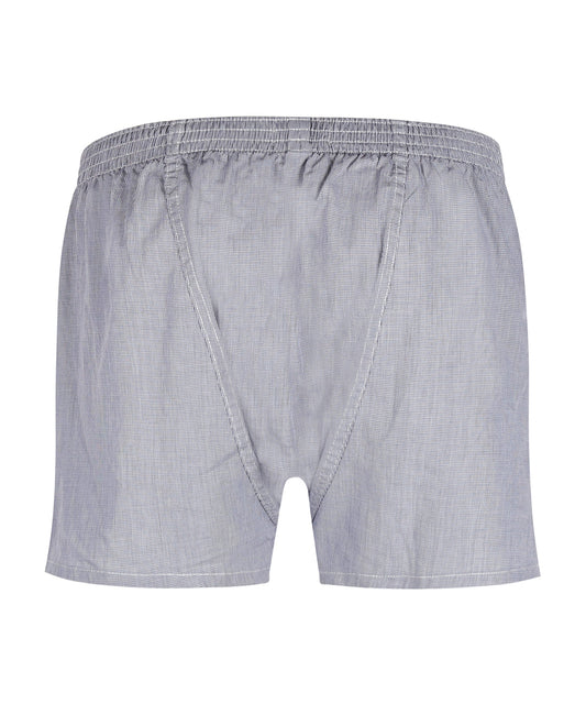 Boxershort katoen | Grijs Ruit Micro