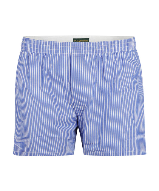 Boxershort katoen | Blauw Streep Fijn