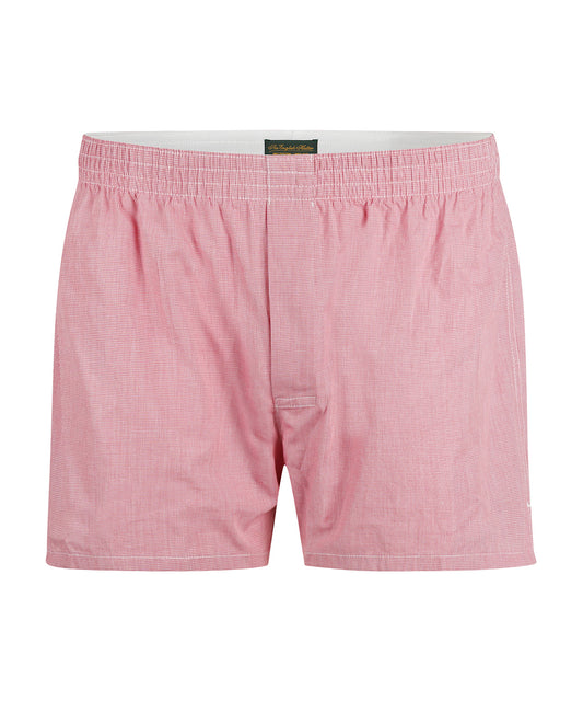 Boxershort katoen | Rood Ruit Micro