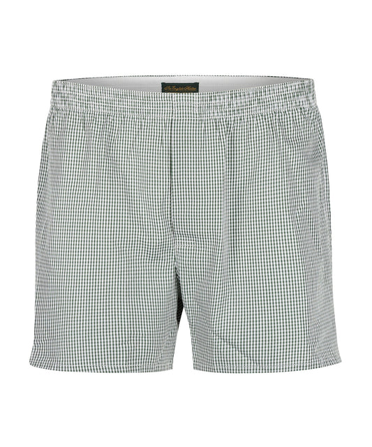 Boxershort katoen | Groen Ruit Fijn