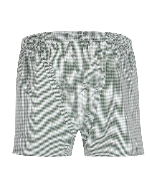 Boxershort katoen | Groen Ruit Fijn