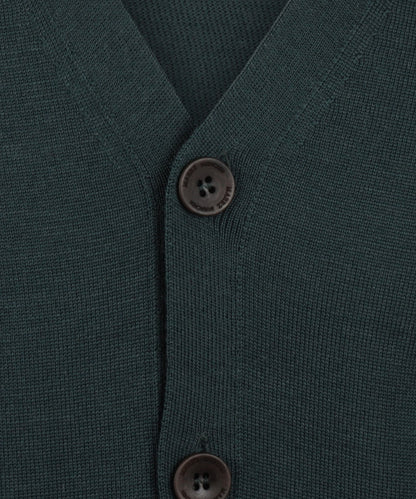Maerz Classic Button Cardigan | Green