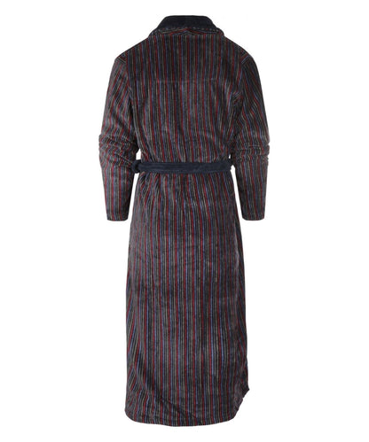 Dressing gown velour | blue