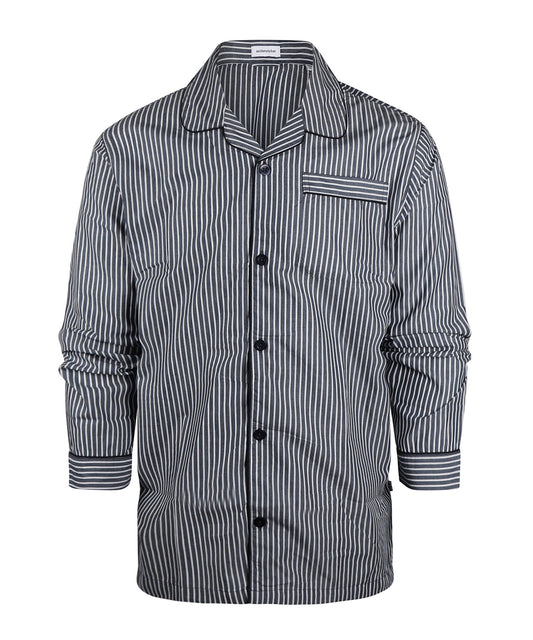 Pyama Katoen | Navy streep