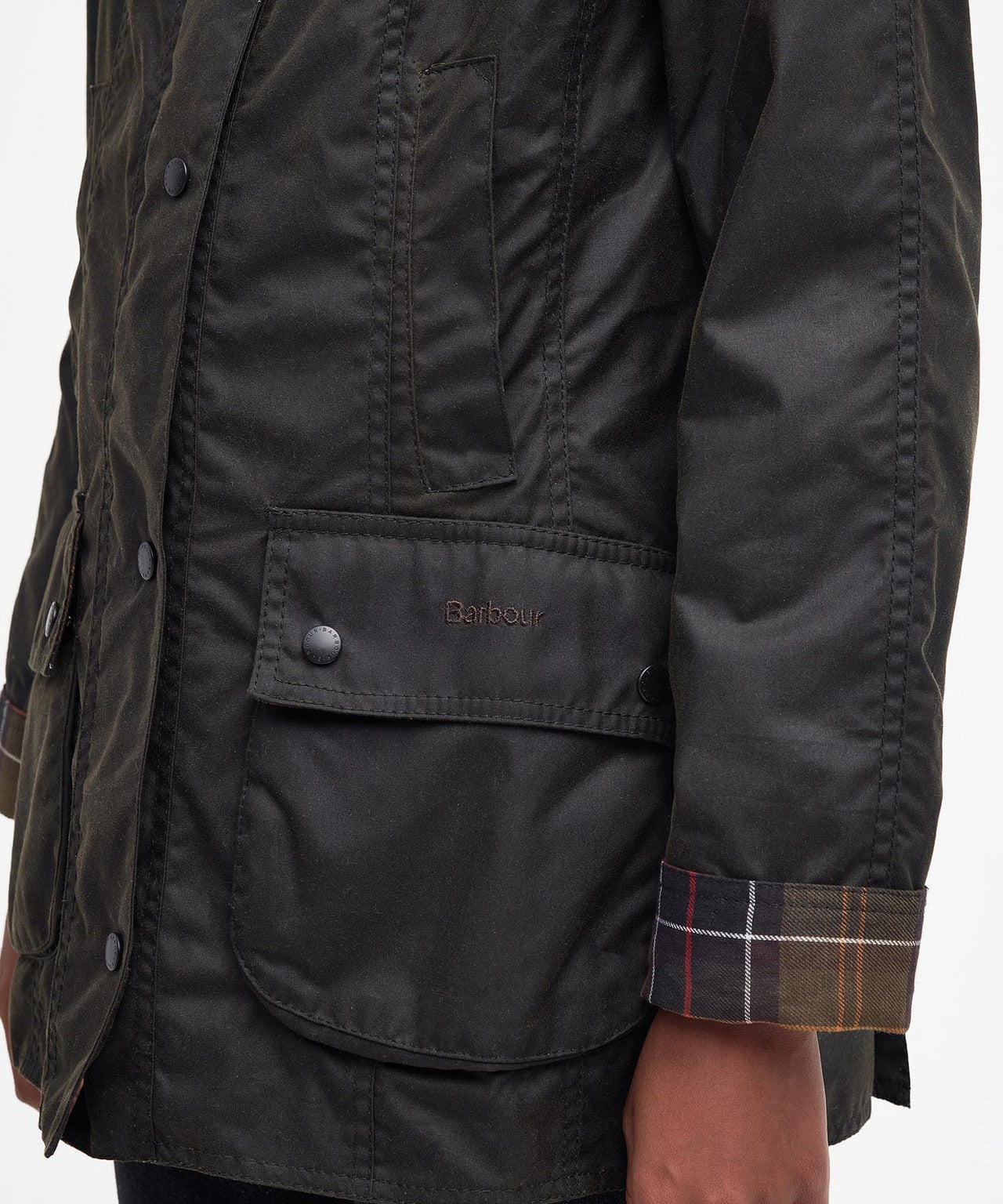 Barbour Classic Beadnell Wax Jacket Women | Olive