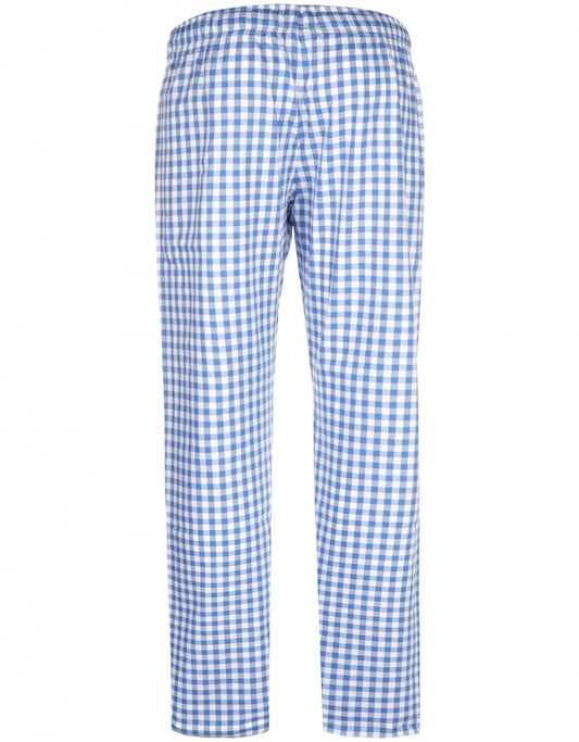Pyjamabroek Katoen | Blauw Ruit