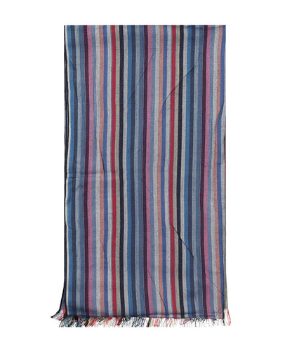 Streep sjaal | Blauw Multi Streep